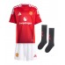 Manchester United Alejandro Garnacho #17 Fußballbekleidung Heimtrikot Kinder 2024-25 Kurzarm (+ kurze hosen)